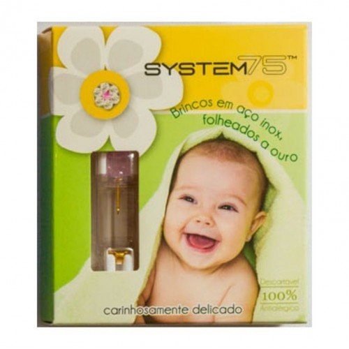 Brinco Perfuração Studex Baby Daisy Rosa Cris - Studex