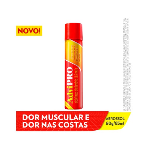 AdviPRO Diclofenaco Dietilamônio 11,6mg/g Spray 85ml