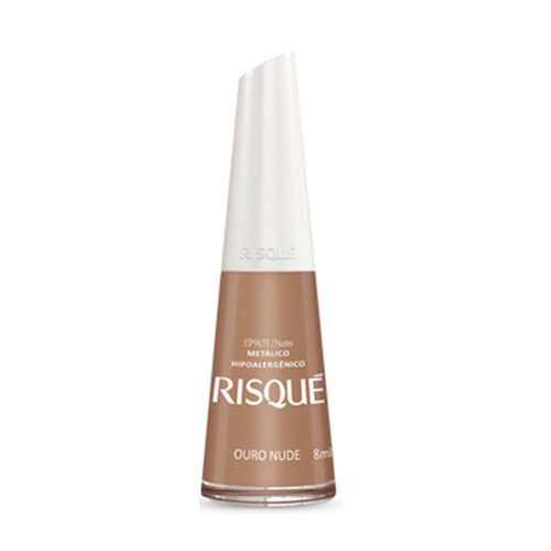 Esmalte Risqué Metálico Ouro Nude 8ml