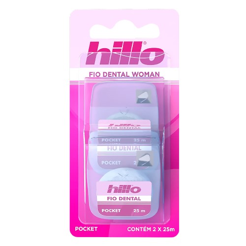 Fio Dental Hillo Pocket Woman 2 x 25m