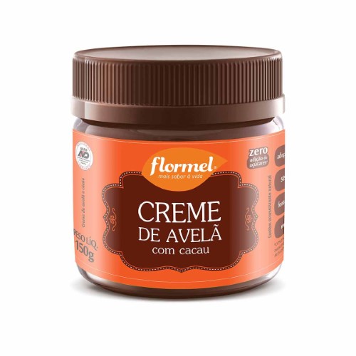 Creme de Avelã com Cacau Flormel Zero Açúcar com 150g