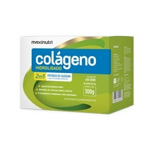 Colágeno Hidrolisado Maxinutri 2em1 Uva Verde 30 sachês de 10g cada