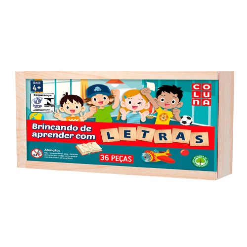 Brincando de Aprender com Letras Pais & Filhos 36 Peças