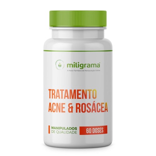 Tratamento Oral Para Acne e Rosácea 60 Doses