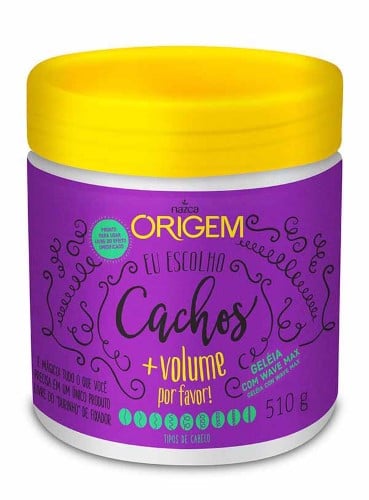 Geléia Para Cabelo Origem Cachos + Volume por favor! 510G