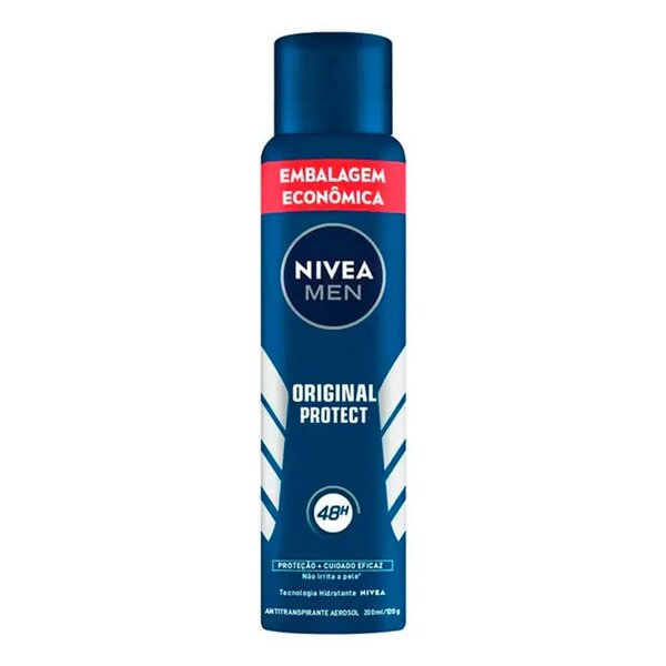 Desodorante Aerossol Nivea Men Original Protect 200ml Embalagem Econômica