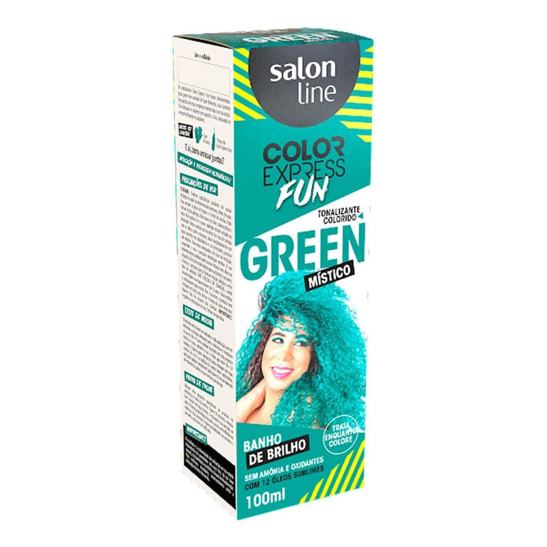 Tintura Tonalizante Salon Line Color Express Fun Green Místico