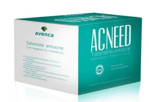 Kit Máscara Facial Acneed 10G + Saboneteonete Acneed 10G