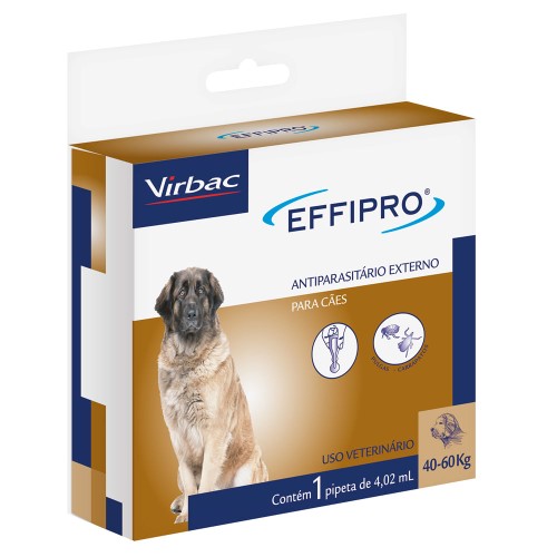 Effipro para Cães entre 40 e 60kg com 1 Pipeta de 4,02ml