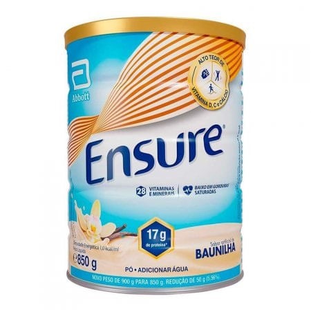 Suplemento Nutricional Ensure Sabor Baunilha 850g