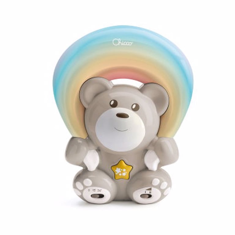 Luminária Projetor Rainbow Bear Bege Chicco