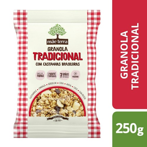 Granola Tradicional Mãe Terra com Castanha e Mel 250g