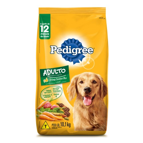 Ração para Cães Pedigree Adultos Carne e Vegetais 10,1kg