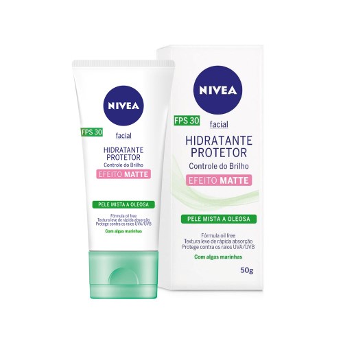 Hidratante Protetor Nivea Controle Do Brilho & Oleosidade Fps 30 50ml