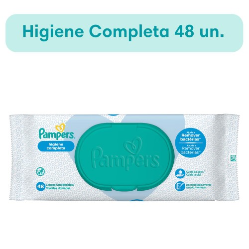 Lenços Umedecidos Pampers Higiene Completa 48 Unidades