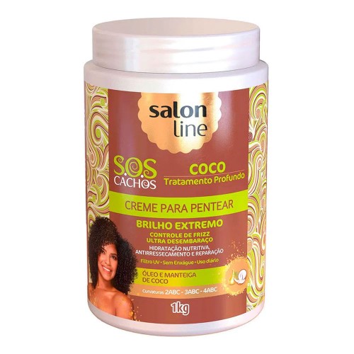 Creme Para Pentear Salon Line S.O.S Cachos Coco 1kg