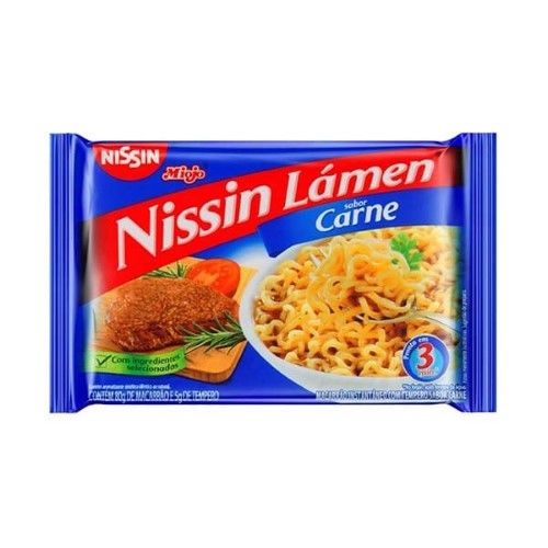 Macarrão Instantâneo Nissin Lámen Sabor Carne 85g