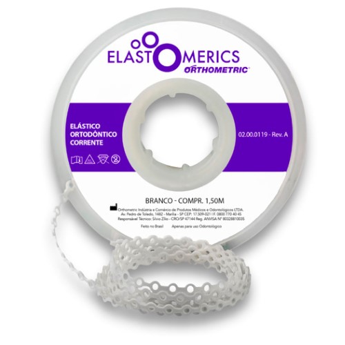 Elastômeros Corrente 1,5m Branco - Orthometric