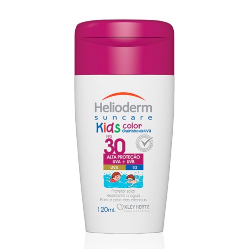 Protetor Solar Corporal Helioderm Suncare Kids Color FPS30 com 120ml