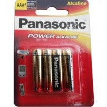 Pilha Panasonic Alcalina AAA Power Alkaline Palito 4 Unidades