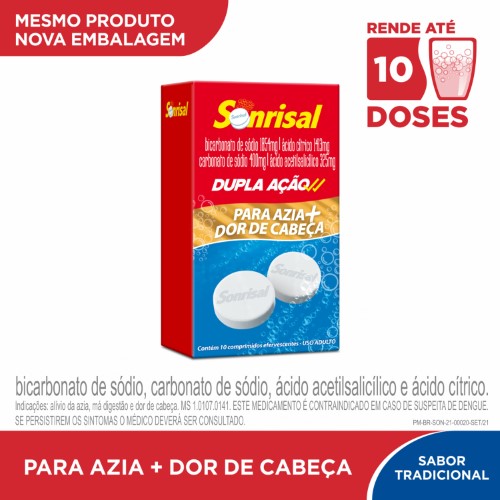 Sonrisal Tradicional 10 Comprimidos Efervecentes