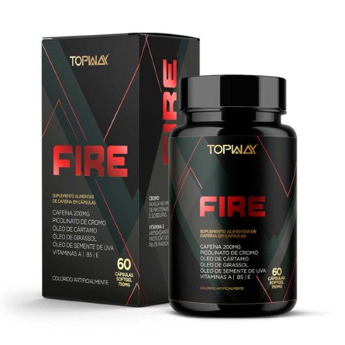 Termogênico Topway Fire 60 Cápsulas Softgel