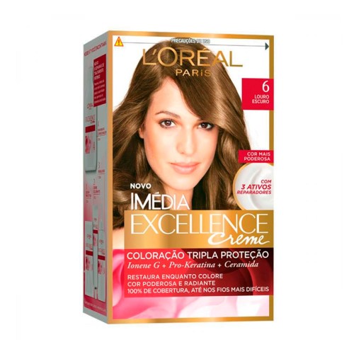 Tintura Loreal Imédia Excellence 6 - Louro Escuro