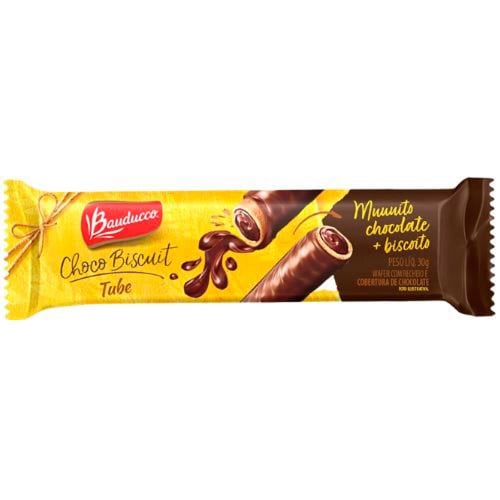 Biscoito Bauducco Choco Biscuit Tube Chocolate 30g