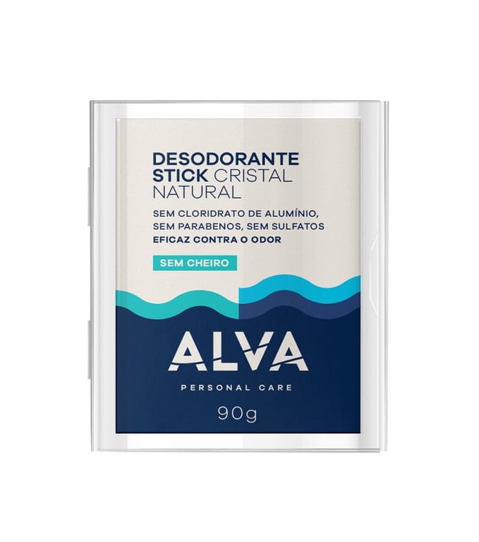 Desodorante Stick Alva Pedra Cristal Sensitive 90g