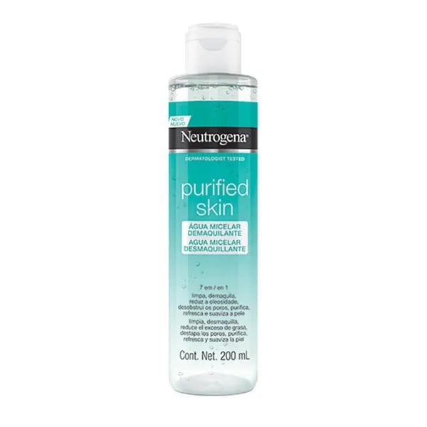 Água Micelar Neutrogena Purified Skin Demaquilante 200ml