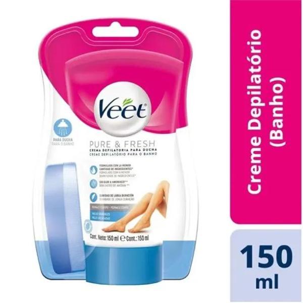 Creme Depilatório Para Banho Veet Peles Delicadas 150ml