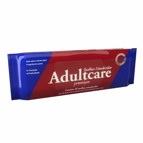 Toalha umedecida Adultcare 40 unidades