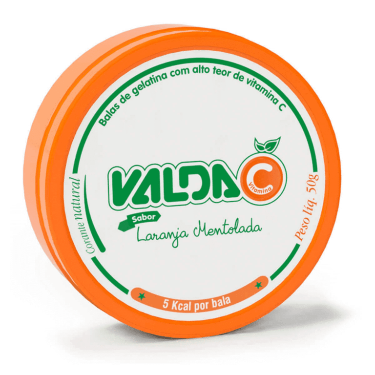 Bala Valda C Sabor Laranja Mentolada 50g