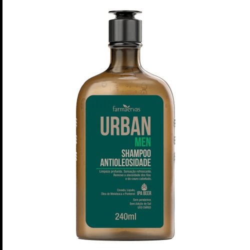 Farmaervas Urban Men Antioleosidade - Shampoo 240ml 