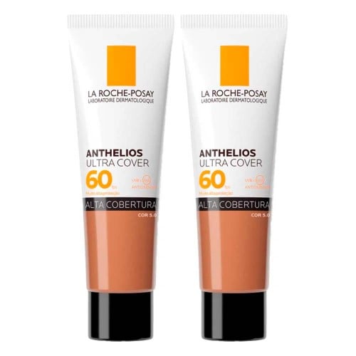 La Roche-Posay Anthelios Ultra Cover Kit com 2 Unidades – Protetor Solar Facial Com Cor FPS60 5.0 – 30g