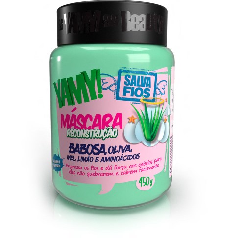 Máscara Capilar Yamy Salva Fios Reconstrução Babosa 450g