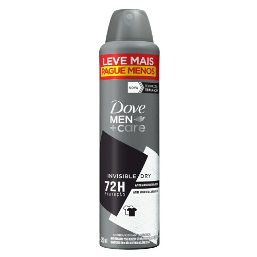 Desodorante Antitranspirante Aerosol Dove Men+Care Invisible Dry 250ml