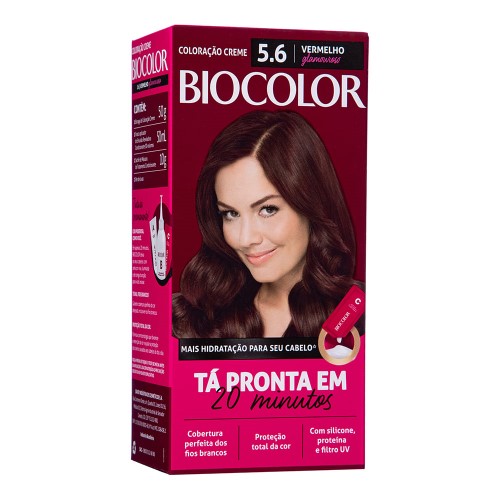 Coloração Permanente Bicolor Vermelho Glamuroso 5.6 1 Unidade