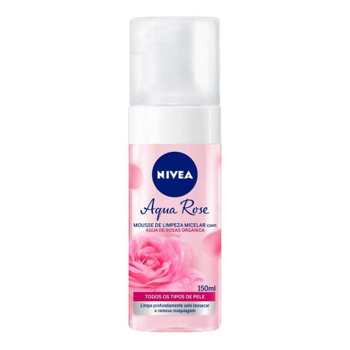 Mousse de Limpeza Facial Nivea Aqua Rose 150ml