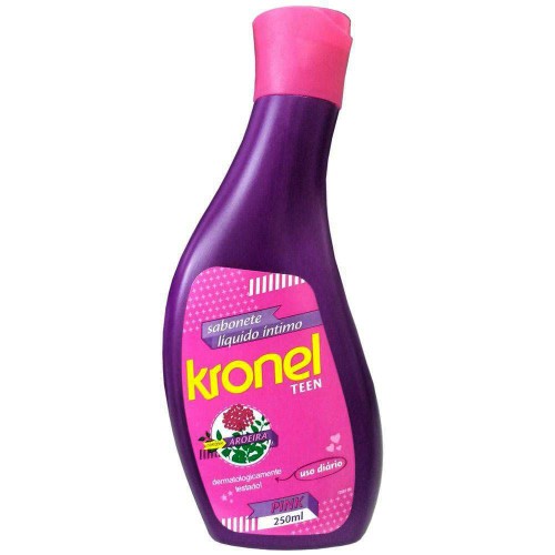 Kronel Teen Pink Infantil Sabonete Líquido Íntimo 250mL