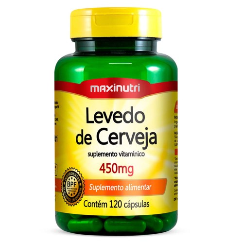 Polivitamínico Levedo de Cerveja 450mg 120 cápsulas