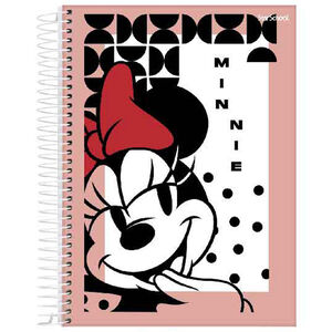 Caderno Espiral Universitário Minnie com 80 Folhas Capa Sortida 1 Unidade