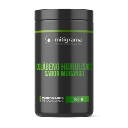 Colágeno Hidrolisado 250g Sabor Morango