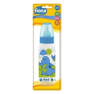 Mamadeira Fiona Azul Silicone 240Ml