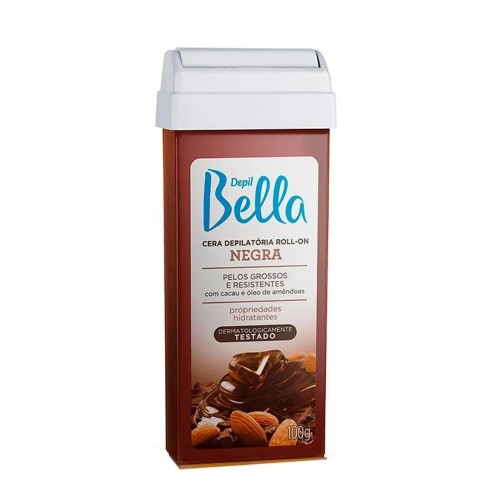 Cera Depilatória Roll-On Depil Bella Negra 100g