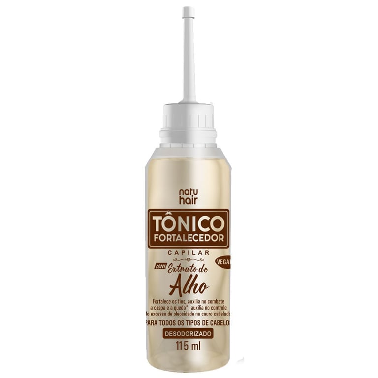 Tônico Capilar Fortalecedor NatuHair Alho 115ml