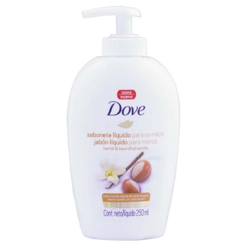 Sabonete Líquido para as Mãos Dove Delicious Care Karité e Baunilha com 250ml