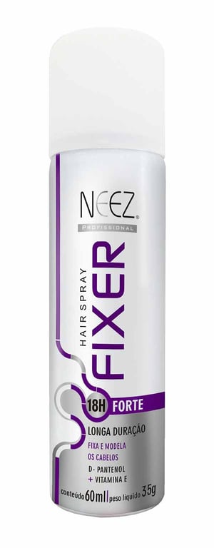 Spray Fixador Cabelo Neez Fixa Forte 60Ml