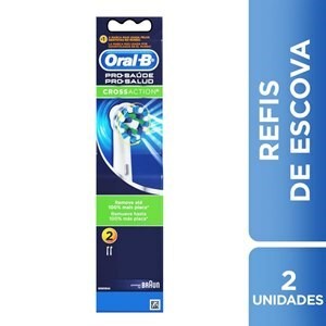 Refil para Escova Elétrica Oral-B Pro-Saúde Cross Action- 2 unidades