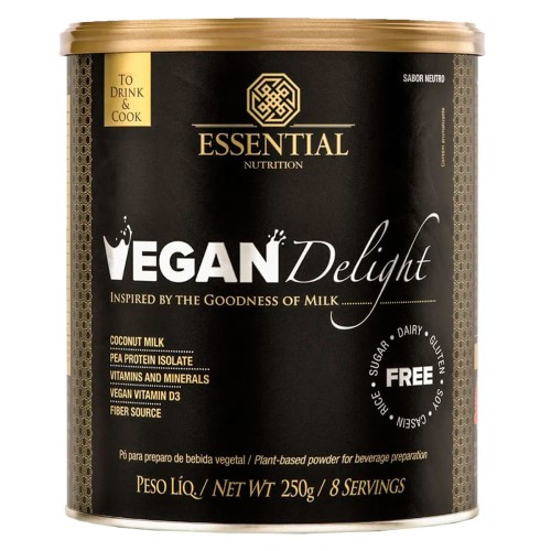 Bebida Vegetal Vegan Delight Essential Em Pó 250g